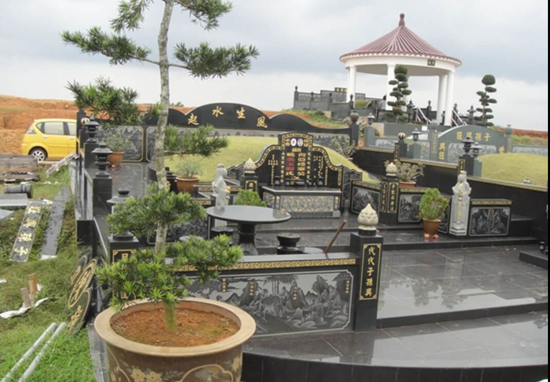Các phần mộ có tại Sơn Trang Tiên Cảnh
