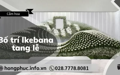 Bố Trí Ikebana Tang Lễ: Từ Bàn Thờ Trang Nghiêm Đến Kệ Hoa Viếng