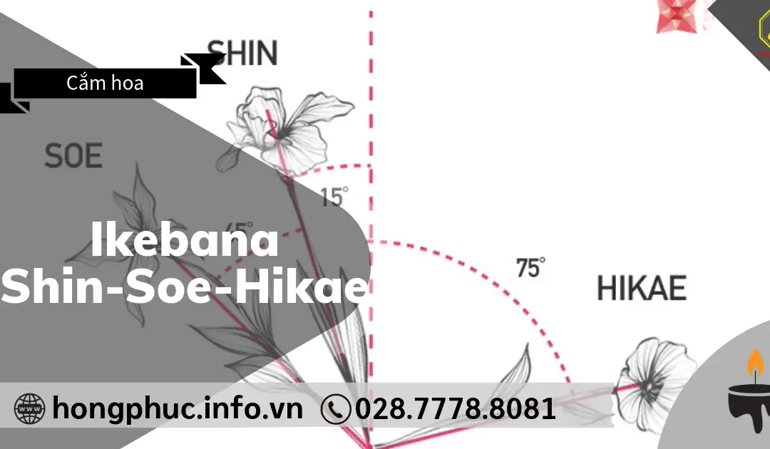 Ikebana Shin-Soe-Hikae: Nguyên Tắc Thiên Địa Nhân Trong Tang Lễ