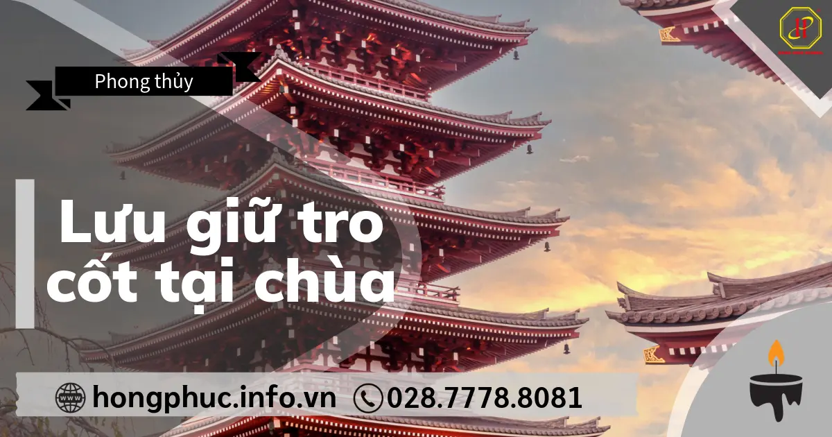 Lưu giữ tro cốt tại chùa