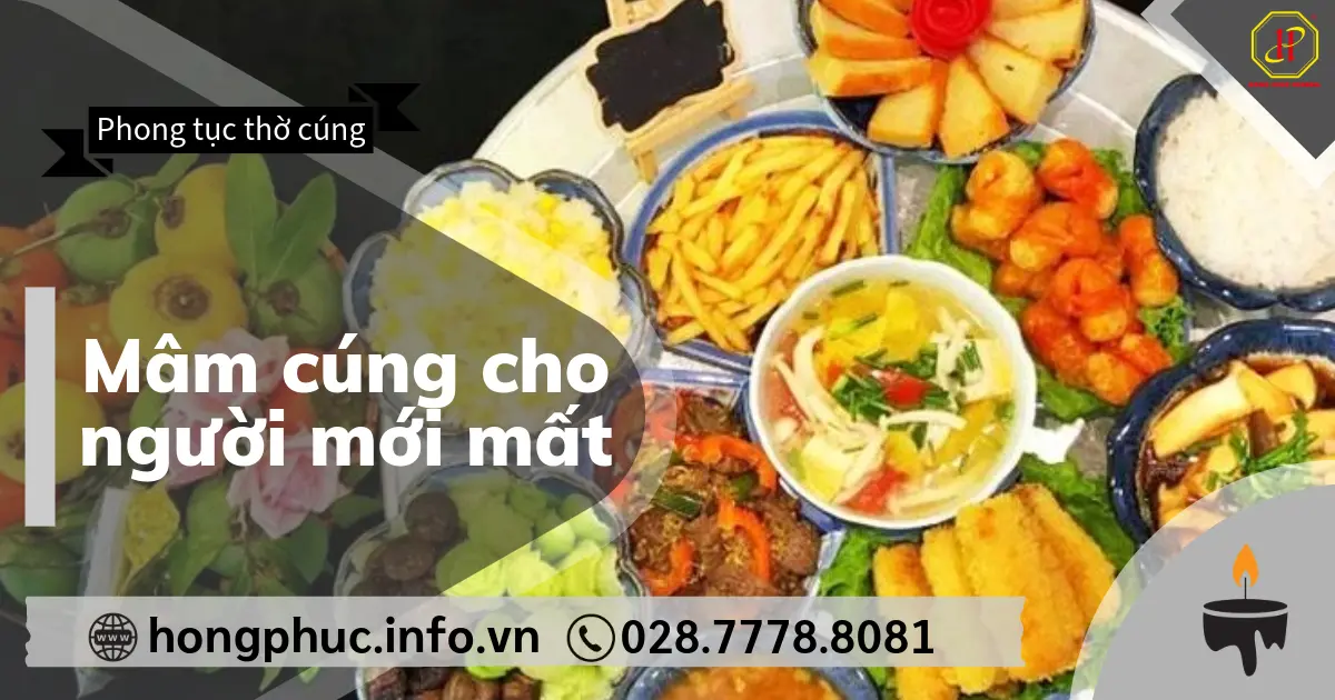 Mâm cúng cho người mới mất