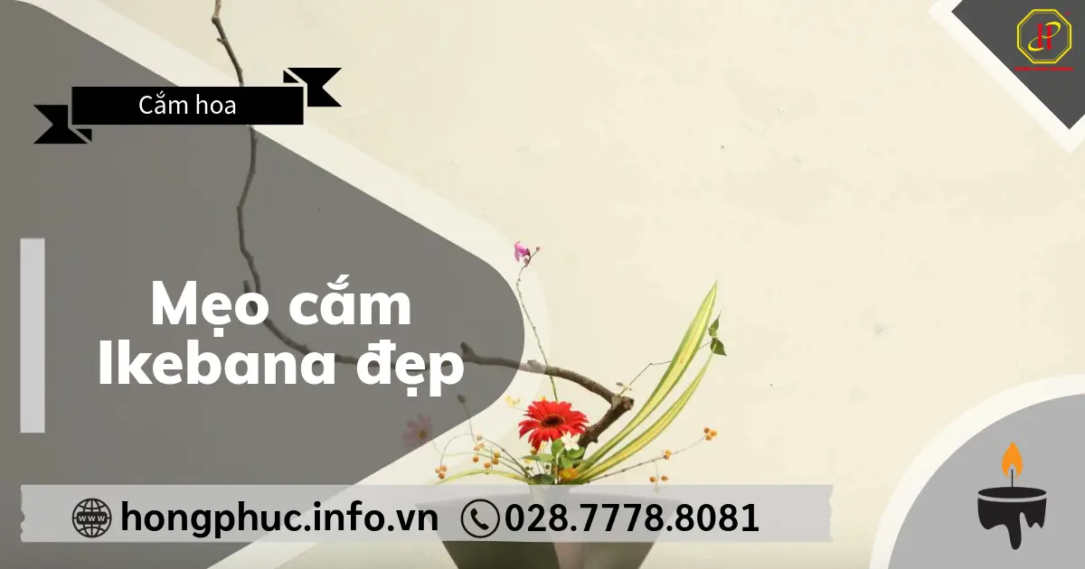 Mẹo cắm Ikebana đẹp