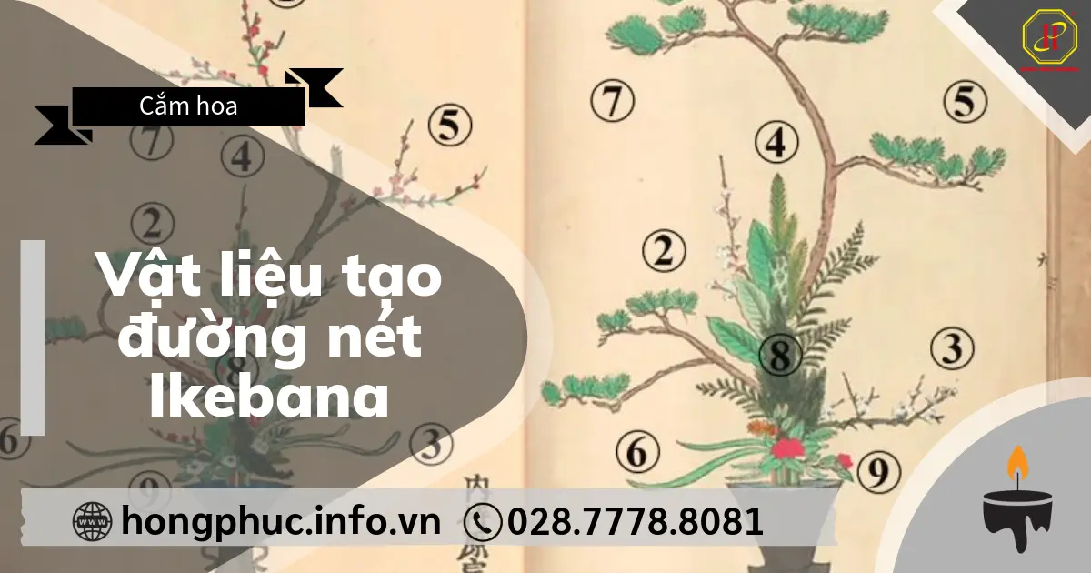 Vật liệu tạo đường nét Ikebana