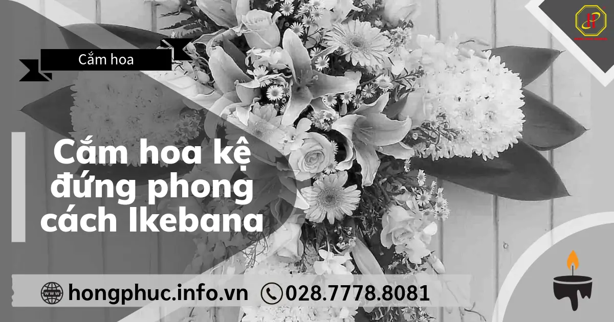 Cắm hoa kệ đứng phong cách Ikebana
